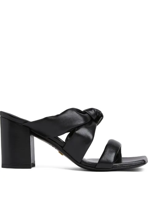 Stuart Weitzman 75mm Playa mules Black SD913LAR