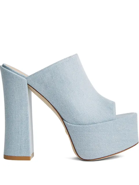 Stuart Weitzman 145mm Skyhight heeled sandals Blue SE153VDM