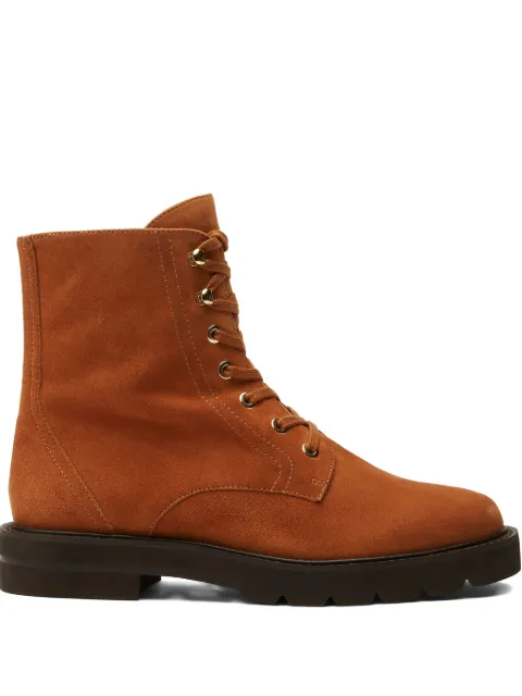 Stuart Weitzman Mila Lift lace-up boots Brown SC268SUE