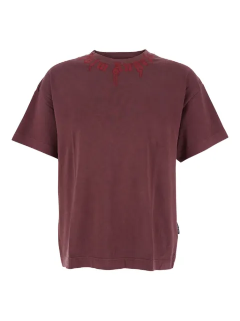 Palm Angels neck-logo T-shirt Red PMAA109F25JER009