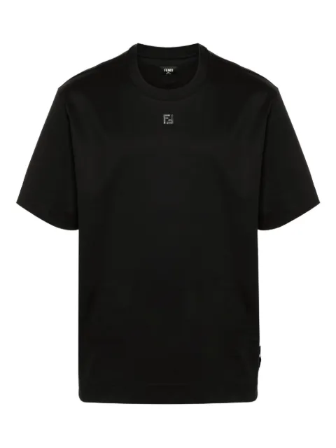 FENDI logo cotton T-shirt Black FY0936ARYY