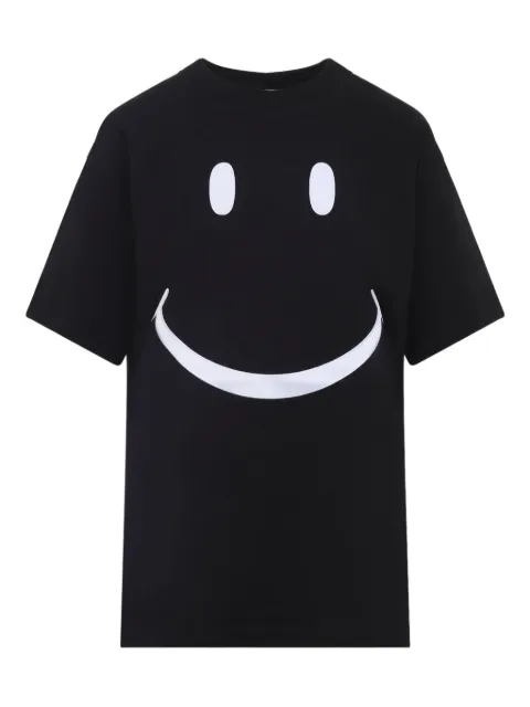 Moschino smiley-face cotton T-shirt Black 252D07125441