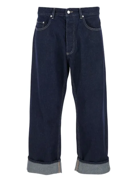 ICON DENIM turn-up hem jeans Blue ROSS