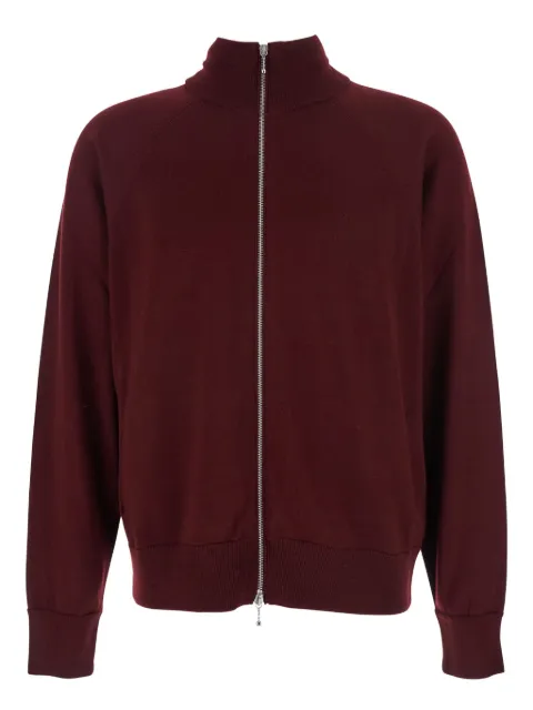 Jil Sander zip-up high-neck cardigan Red J22HP0040J14782