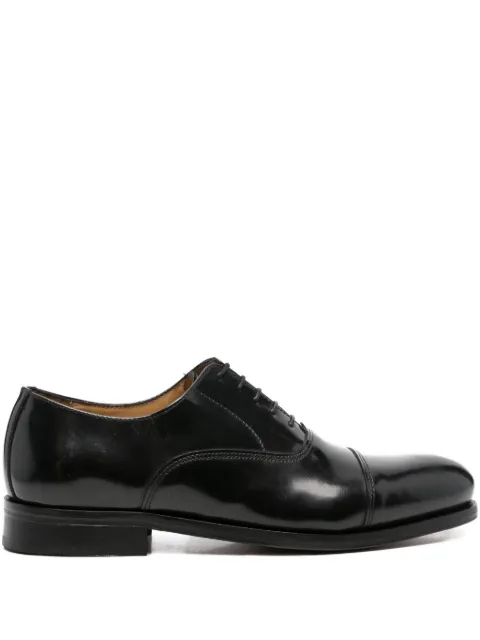 SAXONE OF SCOTLAND leather Oxford shoes Black 35030