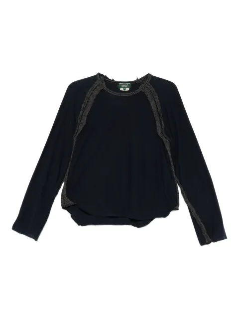 Comme Des Garçons Pre-Owned 2000s raglan-sleeve sweatshirt Blue CG390VS