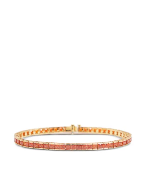 Izabel Display Square Tennis bracelet Orange CCTBS