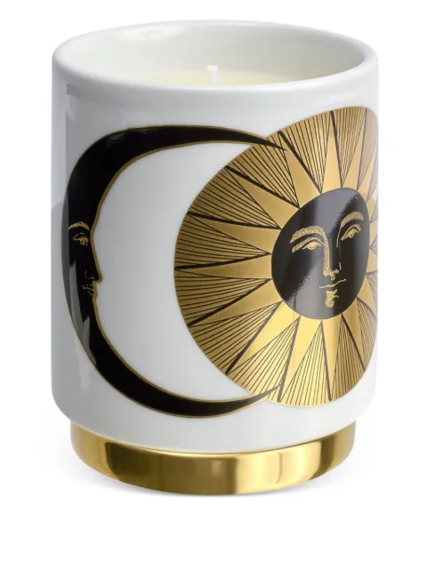 Fornasetti sun-print candle (295g) White FPXS600
