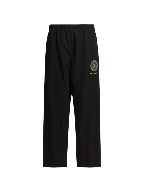 Balenciaga logo-embroidered elastic-waistband trousers Black 838819TRO31