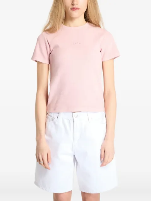 A BATHING APE® logo-embroidered T-shirt Pink 001CSL302006L