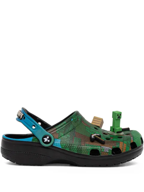 Crocs Minecraft clog slides Green 210829