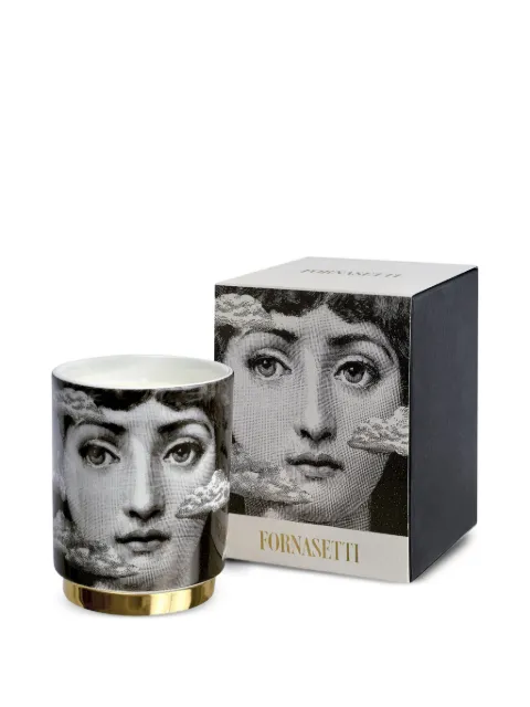 Fornasetti Tra Le Nuvole face-cloud candle (235 g) Black FPXS139