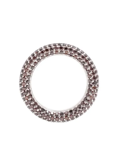 Izabel Display pave-crystal ring Brown RCC