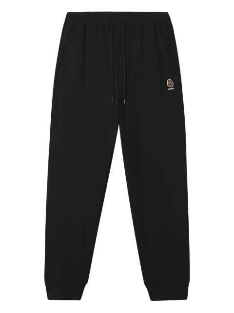 FINGERCROXX logo-patch cuffed joggers Black FFXPTM01063X