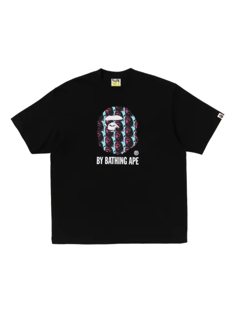 A BATHING APE® Ape Head-print cotton T-shirt Black 001TEL801309M