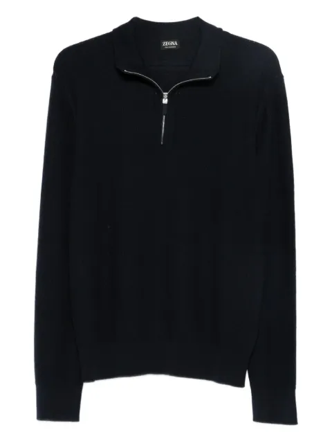 Zegna half-zip sweater Black UGK93A2127B09