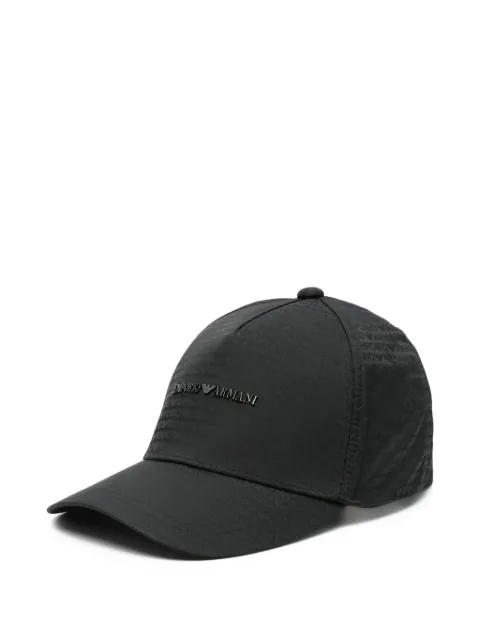 Emporio Armani logo-plaque baseball cap Black EM003741AF15384UC001