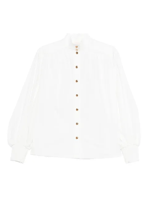 ZIMMERMANN mock-neck buttoned blouse White 5558TF25R