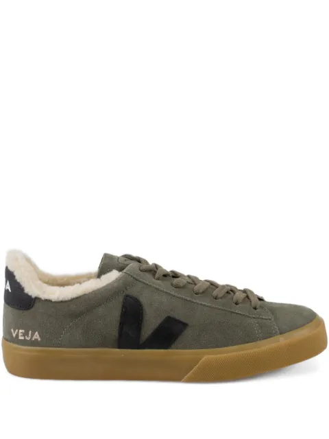 VEJA Campo suede shearling sneakers Green CW0320810