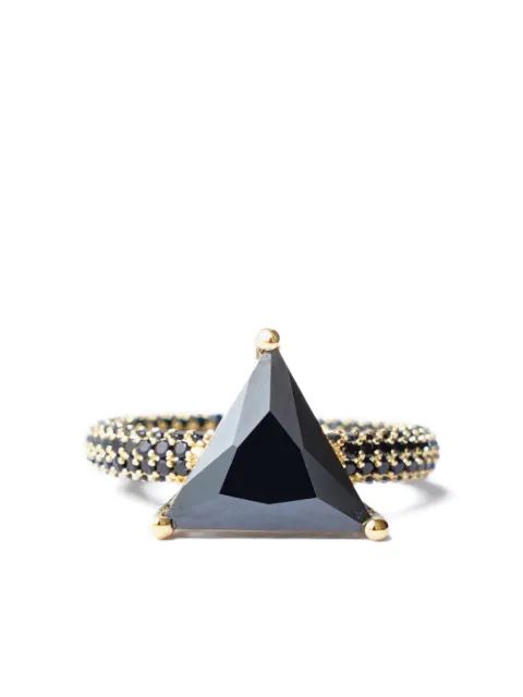Izabel Display Mega triangle ring Black RCCMT