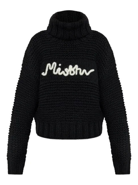 MISBHV roll-neck logo-detail sweater Black 251W700