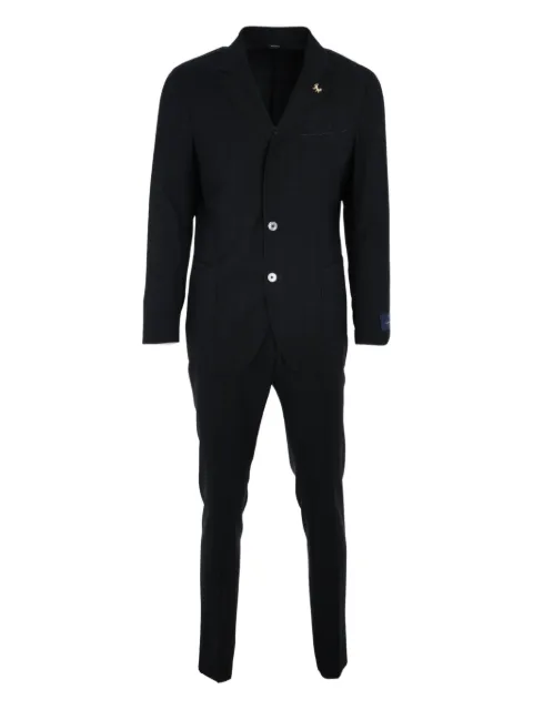 Tombolini single-breasted suit Black A116ILVG