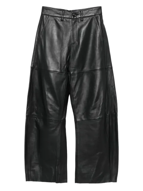 Soeur panelled-leather balloon trousers Black PAN0474FARES