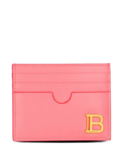Balmain Pre-Owned B-Buzz leather cardholder Pink BQT329072503