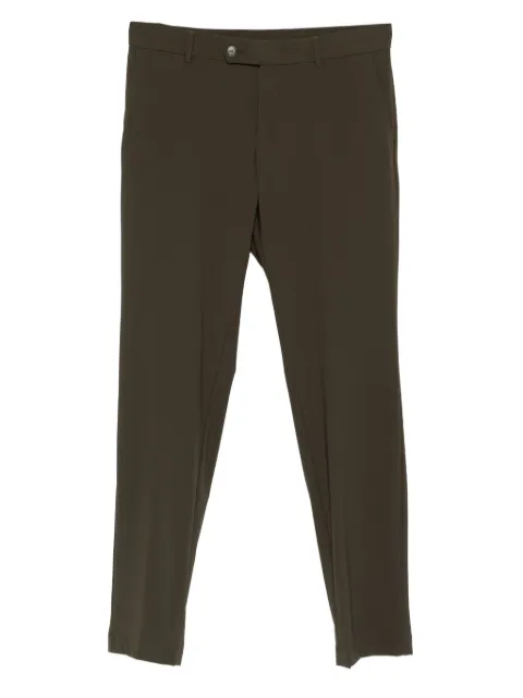 BOSS button-fastening straight-leg trousers Green 50551668