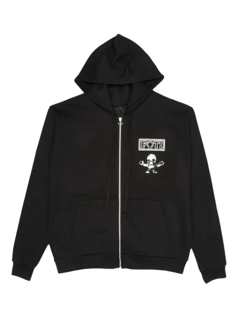 Chrome Hearts Foti Tic Tac Toe zip-up hoodie Black CHRM0059