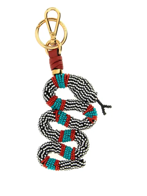 ETRO beaded snake keyring Red WP2I0042A1003