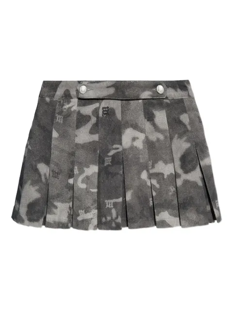 MISBHV pleated cotton skirt Grey 251W856