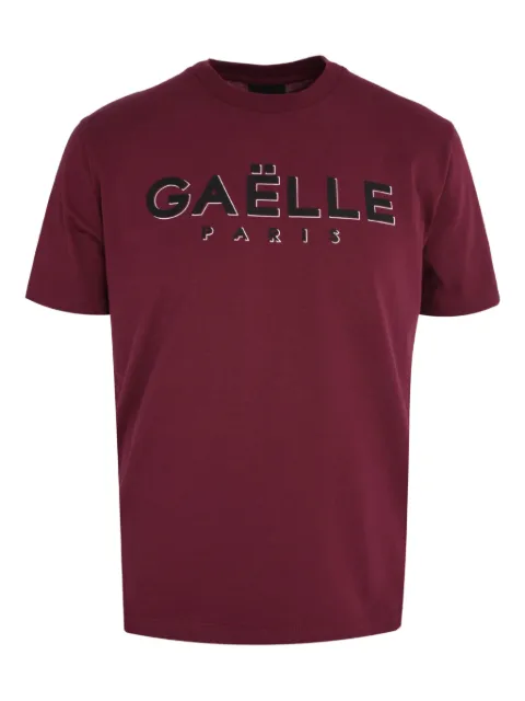Gaëlle Paris logo-print T-shirt Red GAABM01509