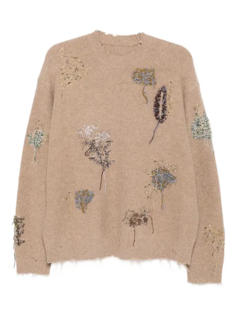JNBY Botanical long-sleeved sweater Neutrals 5P8313420