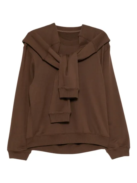 JNBY cotton pullover sweatshirt Brown 5P0413970