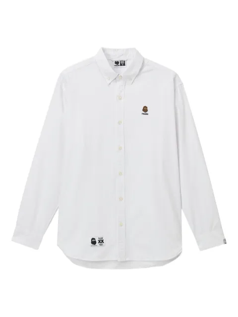 FINGERCROXX embroidered cotton shirt White FFXSTM01057X