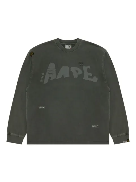 AAPE BY *A BATHING APE® Aape-logo long-sleeve T-shirt Green ALT1734XXP