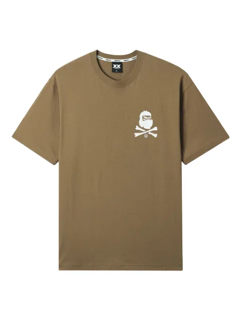 FINGERCROXX skull-crossbones cotton T-shirt Brown FFXTEM01126X