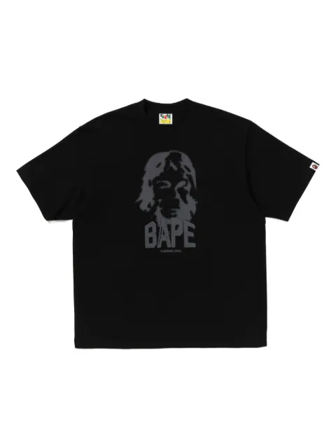 A BATHING APE® Beethoven-print T-shirt Black 001TEL801335M