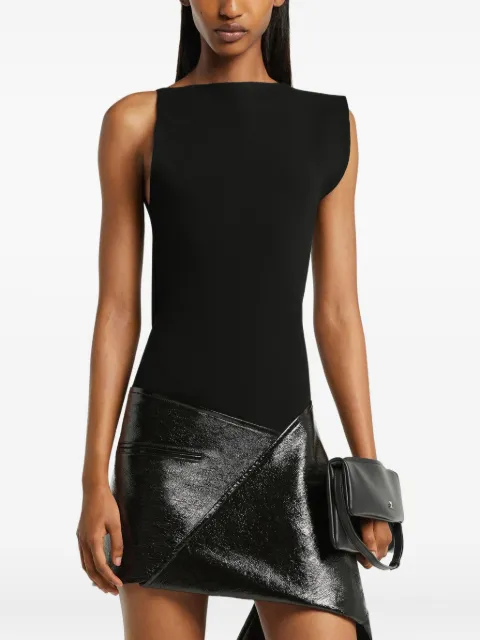 Courrèges oblique interlock top Black 425MTO464FI0001