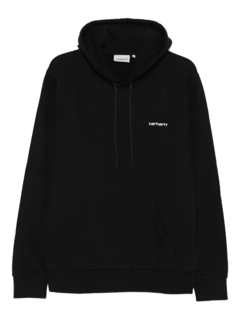Carhartt WIP logo-embroidery hoodie Black I035392