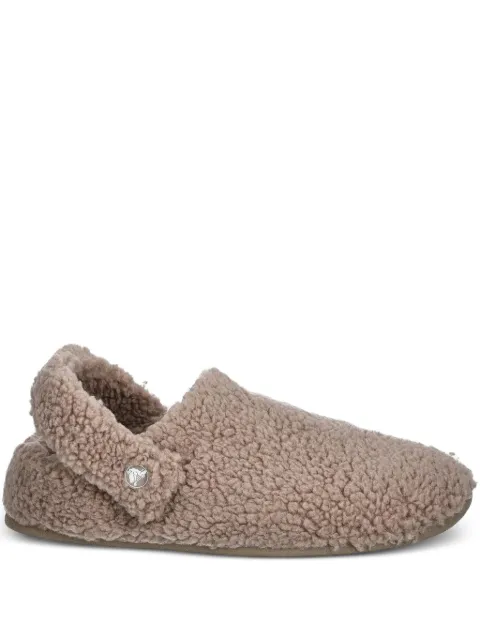 Crocs Classic Cozzzy fleece-textured slippers Brown 209386