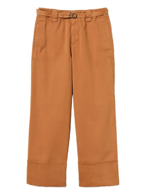 TWINSET Bull belted cuffed trousers Orange 252TP2520