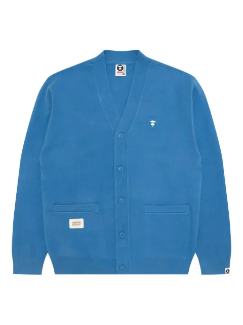AAPE BY *A BATHING APE® Ape Head cardigan Blue AKNC356XXP