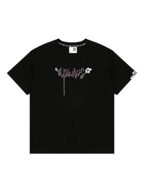 A BATHING APE® bear-print T-shirt Black ATE1758XXP