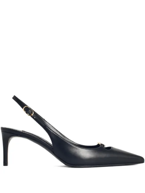 Dolce & Gabbana 70mm slingback logo pumps Black CG0796A5738