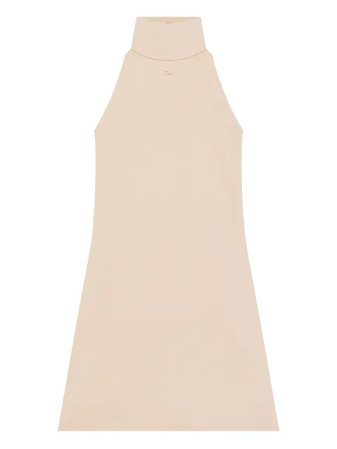 Courrèges halterneck sleeveless mini dress Neutrals 425JRO750JS0256