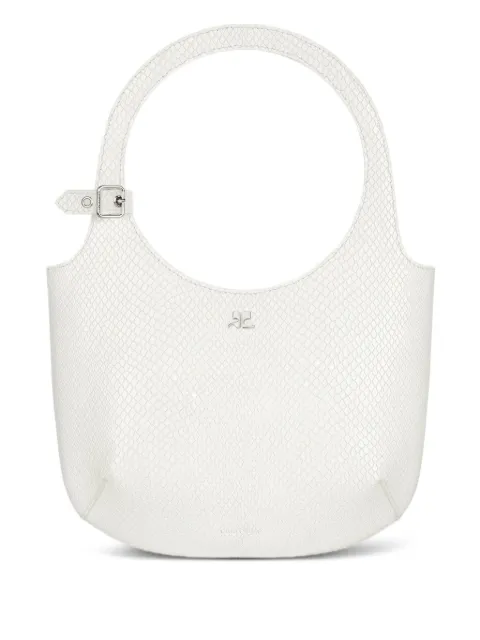 Courrèges snakeskin-embossed handbag White 325GSA102CV0045