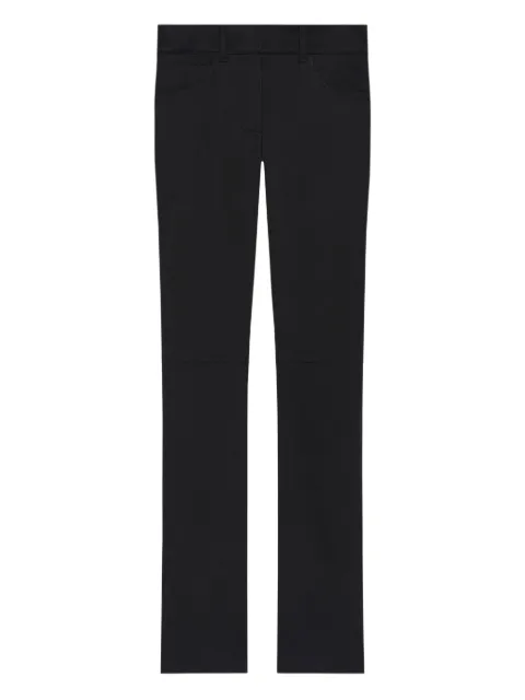 Courrèges satin bootcut pants Black 425CPA440PL0160
