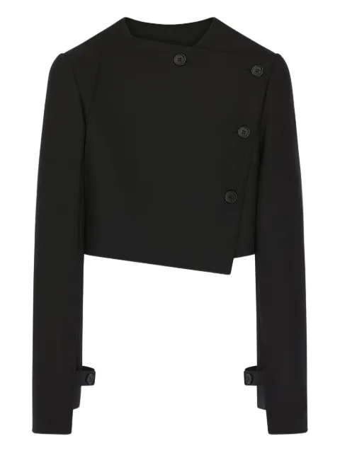 Courrèges oblique buttoned jacket Black 425CVE137PL0170